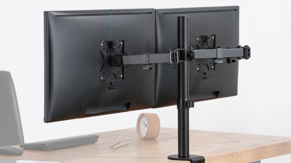 soporte doble monitor