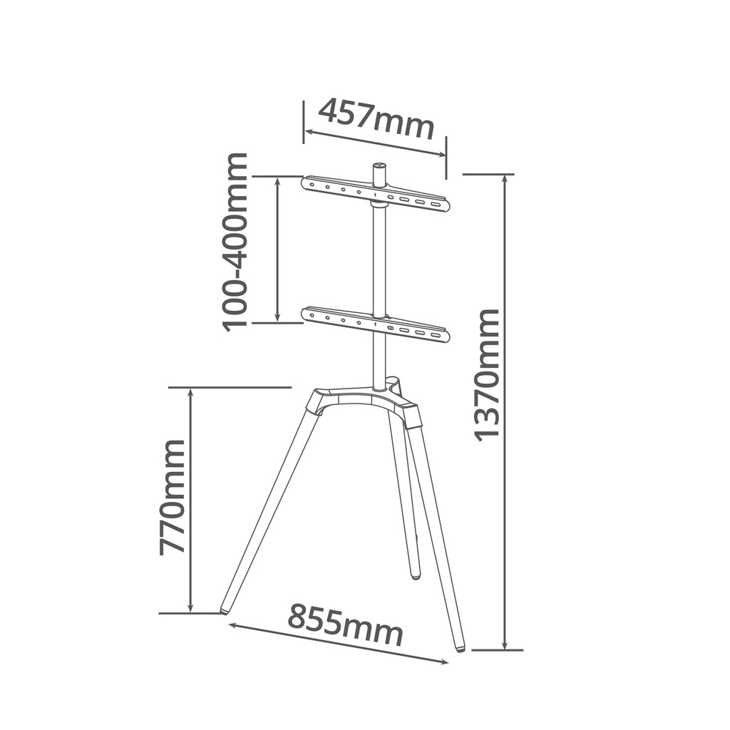 Soporte de pie para TV 45" - 65" Blanco