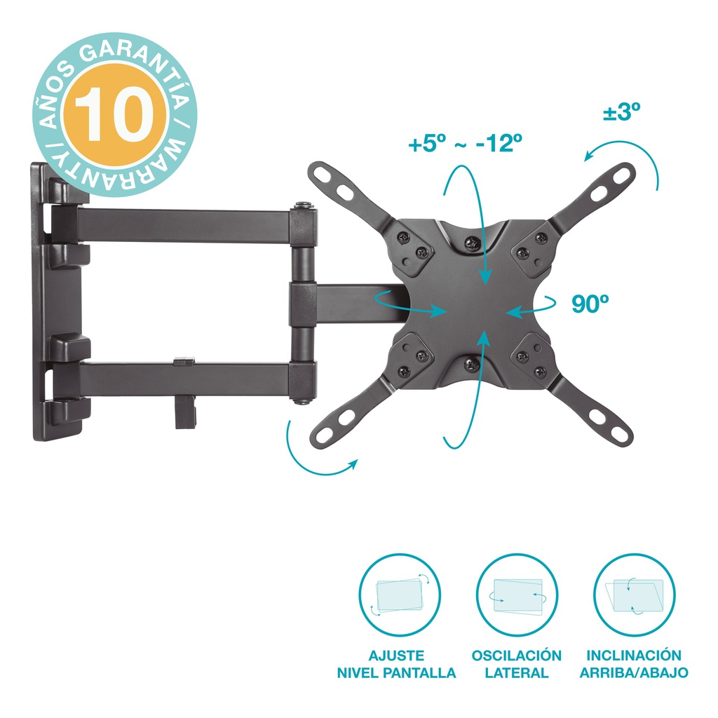 Soporte de TV con brazo 13" - 42" doble