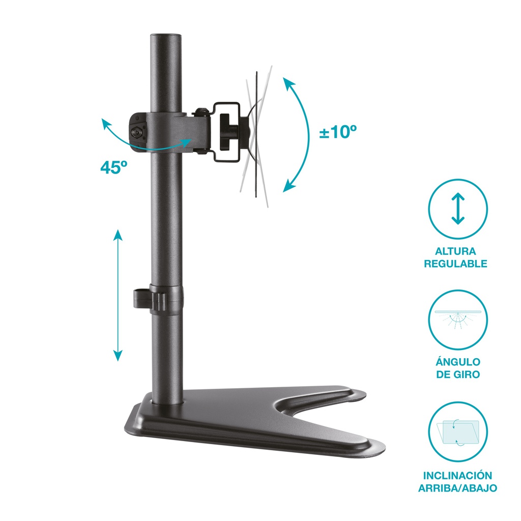 Soporte de TV/Monitor de sobremesa 17" - 27"