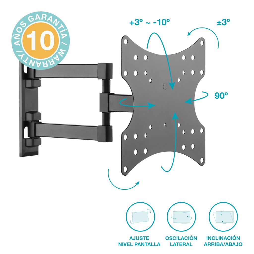 Soporte de TV con brazo 23" - 42" doble