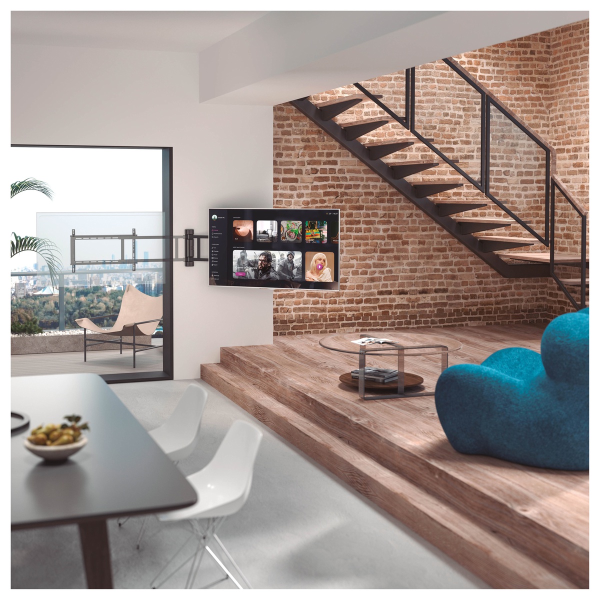 HOME VISION Soporte fijo de pared para TV, soporte de TV de perfil bajo  para televisores de 32 a 75 pulgadas, soporte de pared para TV Max VESA de
