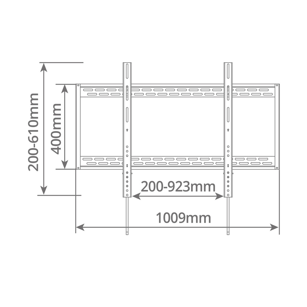 Soporte de TV fijo Heavy duty 60" - 100"