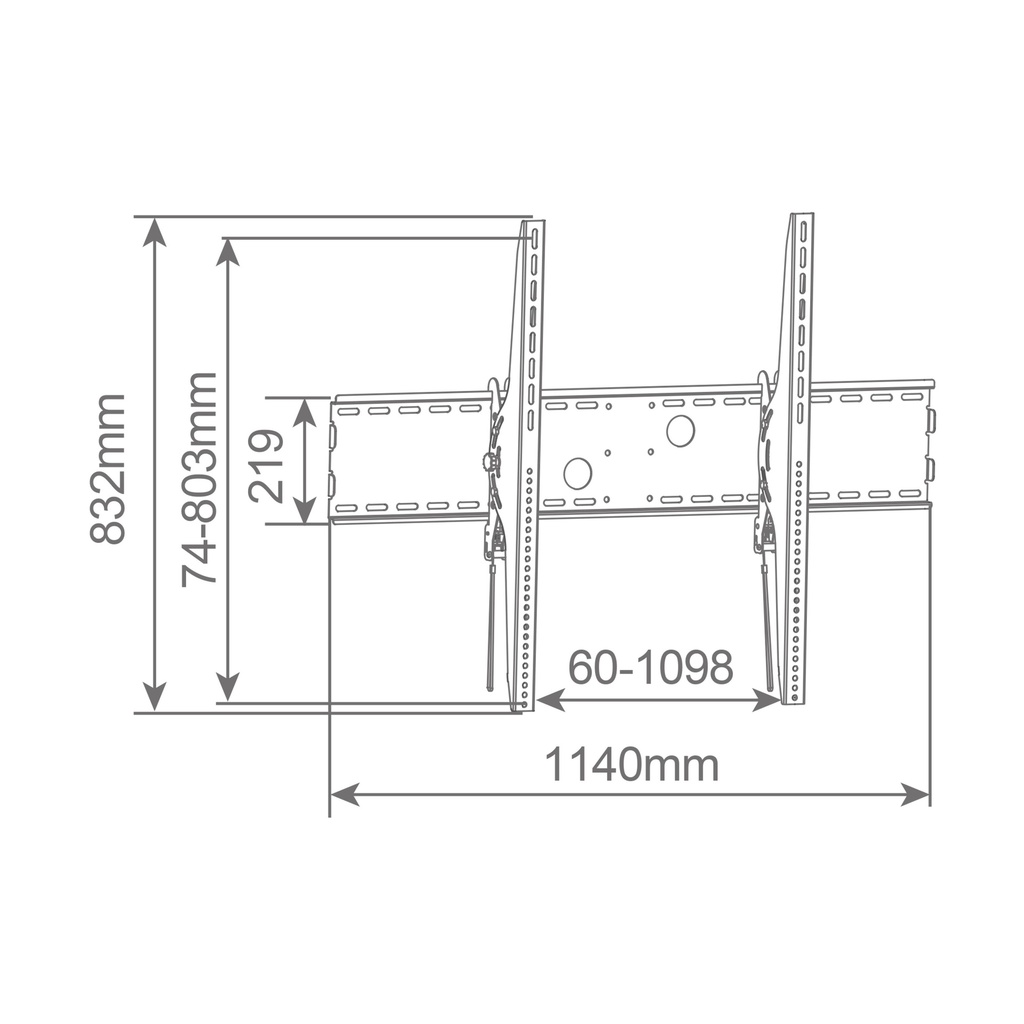 Soporte de TV Heavy duty 60" - 100"