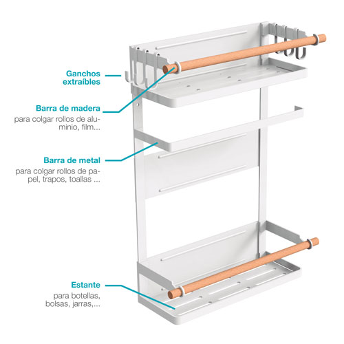 [500090002] Organizador objetos con imán para electrodomésticos